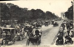 CPA Paris L'Avenue Du Bois De Boulogne