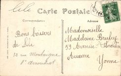 VINTAGE POSTCARD Paris the Avenue Of the Bois de Boulogne