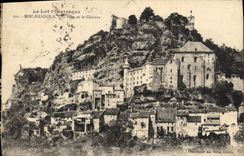 CPA Rocamadour La Ville Et Le Chateau