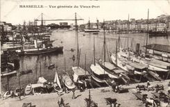 CPA Marseille Vue Generale Du Vieux Port Bateaux