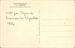 Viajes de Dinard de la POSTAL de la VENDIMIA del castillo de príncipe Noir