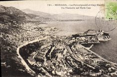 VINTAGE POSTCARD Monaco the Principality And Cape Martin