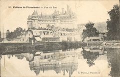 VINTAGE POSTCARD Castle De Pierrefonds Seen Of the Lake