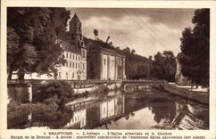 CPA Brantome L'Abbaye L'Eglise Abbatiale Et Le Clocher