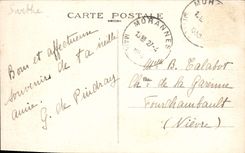 VINTAGE POSTCARD Solesmes Abbey Of the Benedictines seen of the Edges of the Sarthe