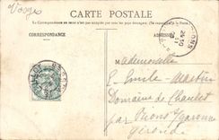 VINTAGE POSTCARD Bussang the Tunnel in winter