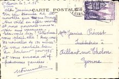 VINTAGE POSTCARD In Morvan Lake Of Settions Walk in the boat Boat