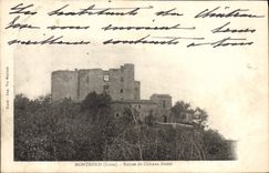CPA Montrond Ruines Du Chateau feodal