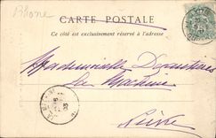 VINTAGE POSTCARD Lyon the Statue Of Bernard De Jussien