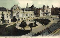 VINTAGE POSTCARD Monte Carlo Together Of the Casino