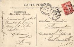 VINTAGE POSTCARD Holy Malo the Public garden the Castle And the Gate St Vincent