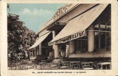 VINTAGE POSTCARD Saint Honors the Casino Les Bains