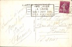 POSTAL Dinard de la VENDIMIA el vizconde With Far Dinard