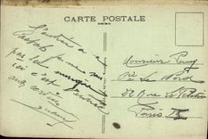 POSTAL Estrasburgo de la VENDIMIA vista del lugar de la república