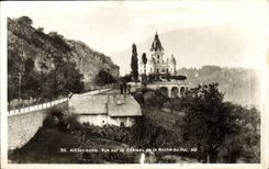 VINTAGE POSTCARD Aix Les Bains Seen On the Castle Of the Rock Of the King