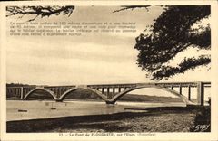 VINTAGE POSTCARD the Bridge De Plougastel On I' Elorn