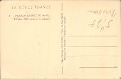 VINTAGE POSTCARD Perros Guirec the Church And the Martyrdom