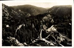 VINTAGE POSTCARD Chateauneuf Les Bains peninsula of St Cyr the Peak Alibert and the park