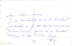 VINTAGE POSTCARD Fantaisie Flowers Carries Happiness Lily of the valley