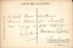 VINTAGE POSTCARD Namur Sambre And the Bridge D' Omalius Boats