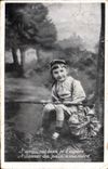 VINTAGE POSTCARD I Will arrive Well I I' Espere Child