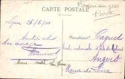 VINTAGE POSTCARD Lyon Places Republic And Carnot Monument