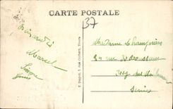 CPA Un Pensee De Tours La gare