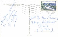 POSTAL MODERNA Trouville la reina de los yates de las playas y de la playa