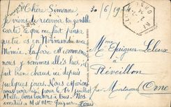 VINTAGE POSTCARD Amiens View In the Center the Cathedral