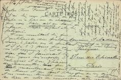 La POSTAL Lyon de la VENDIMIA coloca Carnot y el monumento de la república