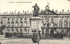 CPA Nancy Place Et Statue Stanislas