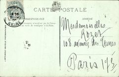 POSTAL de la VENDIMIA la abadía de Denis Saint la caridad de la cripta