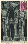 POSTAL Chartres de la VENDIMIA el detalle de la catedral de la puerta norteña