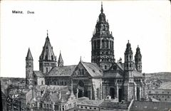 VINTAGE POSTCARD Mainz Dom