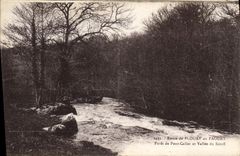 Taladro de Road De Plouay In Faouet de la POSTAL de la VENDIMIA del puente de Callec y Vallee de Scorff
