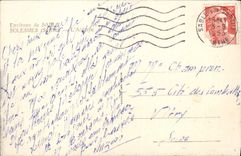 VINTAGE POSTCARD Solesmes Sand the abbey