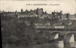 CPA Cite De Carcassonne Vue Generale