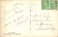 CPA Lisieux Vue D'Ensemble Vers La Basilique