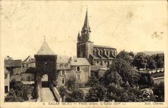 VINTAGE POSTCARD Galan Old woman Prison the Church