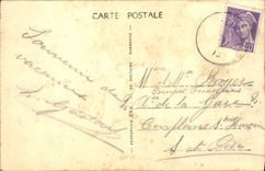 VINTAGE POSTCARD Galan Old woman Prison the Church