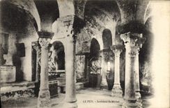 VINTAGE POSTCARD Interior Puy St Michel