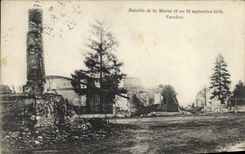 VINTAGE POSTCARD Battle of the Marne Vauclerc Militaria