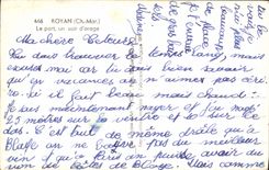 MODERN CARD Royan the Port one Evening of Storm Boats