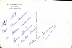 MODERN CARD Bussiere the Castle Main courtyard