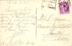 St Servan de la POSTAL de la VENDIMIA el padre del St del puerto y la torre de Solidor