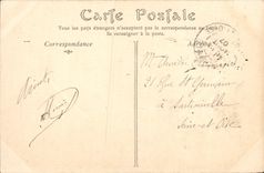 VINTAGE POSTCARD Tours the Statue of Rabelais