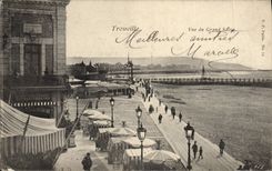 CPA Trouville Vue Du Grand Salon 