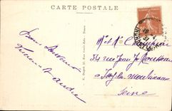 VINTAGE POSTCARD Tours View of the Loire of the Bridge of Pierre