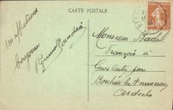 VINTAGE POSTCARD Holy Etienne Prefecture and Place Jean Jaures