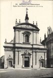 Iglesia histórica Mauricio santo de Besanzón de la POSTAL de la VENDIMIA